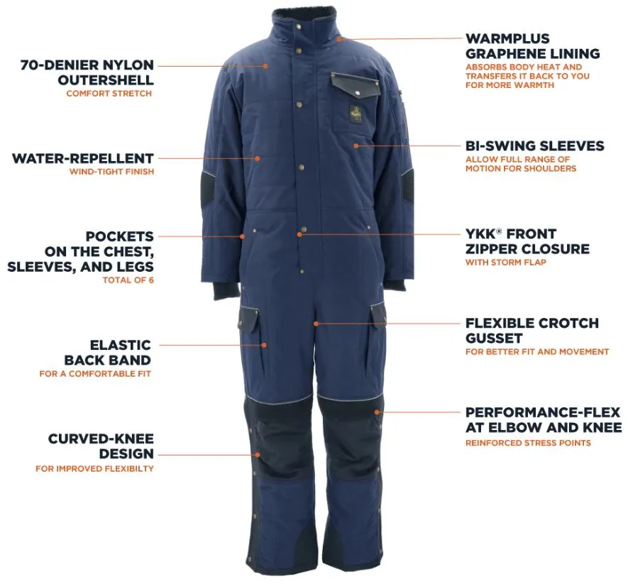 RefrigiWear 54 Gold Insulated Coveralls